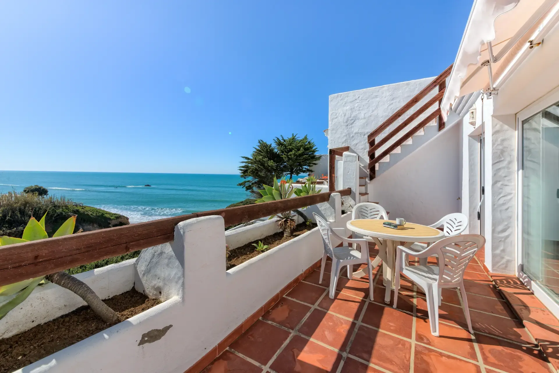 Villa terrace with sea views