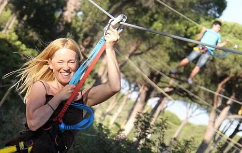 Zip line at Entre Ramas – Villas Flamenco