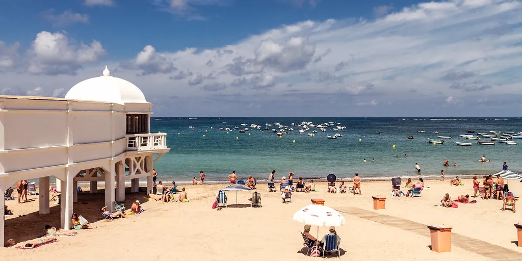 Strand La Caleta in Cádiz
